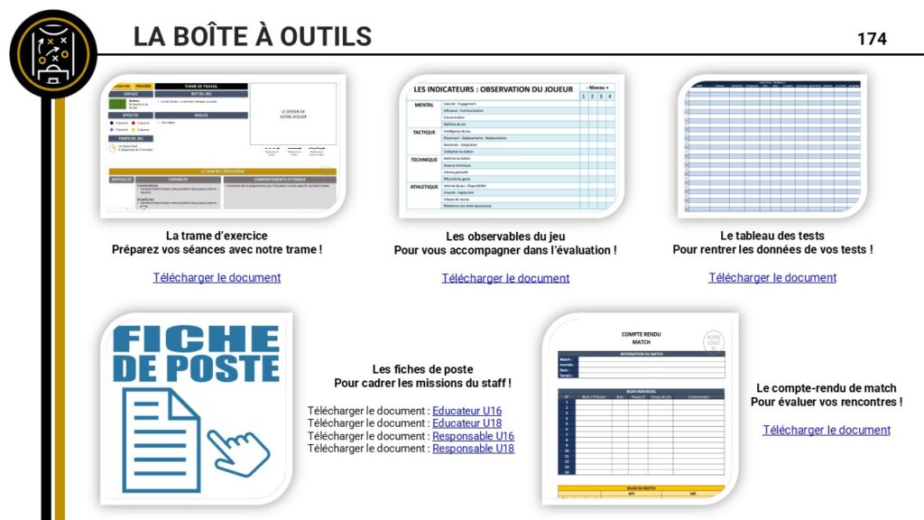 Arrêt Flash - Boîte à outils exercices U16 U17 U18
